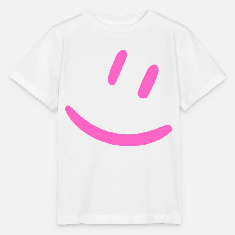 Knallpinkes Lächeln - Stanley/Stella Kinder T-Shirt MINI CREATOR  - Weiß