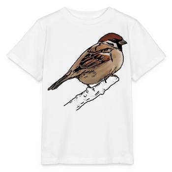 Sparrow - Sparrow - Stanley/Stella MINI CREATOR Kids’ T-Shirt - white - Front - Maike (125cm)