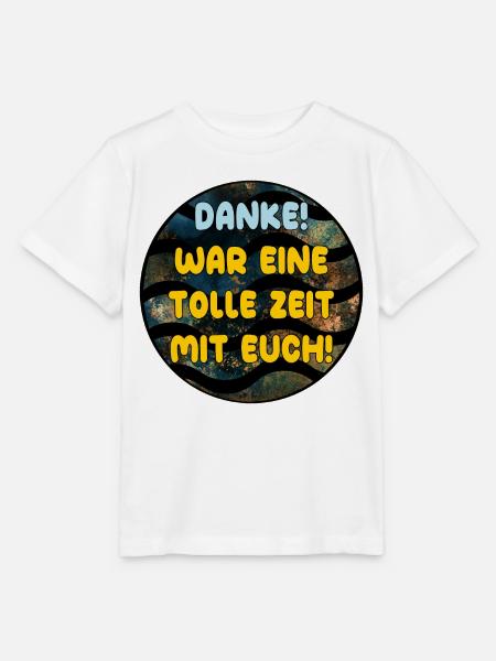 Abschiedsgeschenke Team DANKE TOLLE ZEIT MIT EUCH - Stanley/Stella Kinder T-Shirt MINI CREATOR - Weiß