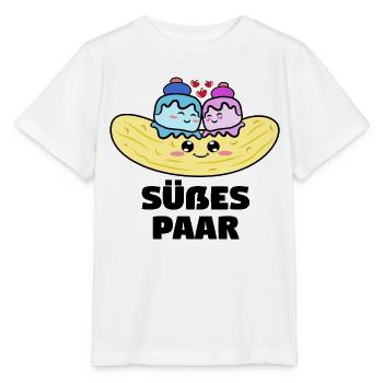 Süßigkeiten Statement Lecker Nachspeise Kalorien - Stanley/Stella Kinder T-Shirt MINI CREATOR  - Weiß - Vorne - Maike (125cm)