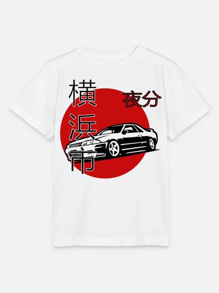 Yokohama Nights, Japanisches Auto Design - Stanley/Stella Kinder T-Shirt MINI CREATOR  - Weiß