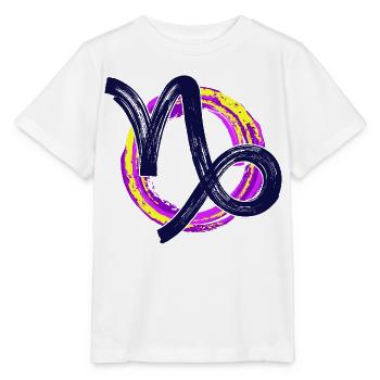 Astronomie Horoscope ésotérique du Capricorne Zodiac - T-shirt bio MINI CREATOR Stanley/Stella Enfant - blanc - Devant - Maike (125cm)
