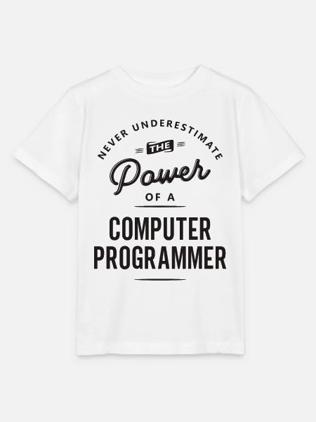 Computer Programmer Lustige Berufsbezeichnung - Stanley/Stella Kinder T-Shirt MINI CREATOR - Weiß