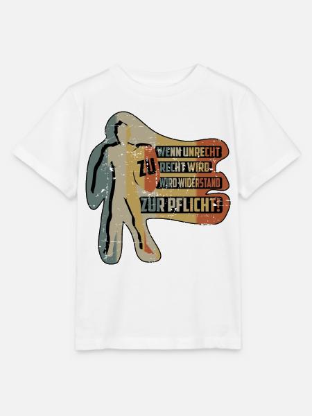 WENN UNRECHT ZU RECHT WIRD - Stanley/Stella Kinder T-Shirt MINI CREATOR - Weiß