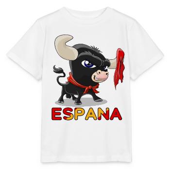 Süßer Stier Stierkampf Espana - Stanley/Stella Kinder T-Shirt MINI CREATOR  - Weiß - Vorne - Maike (125cm)