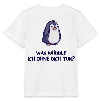Tier Humorvoll Pinguin Statement Arktis Vogel - Stanley/Stella Kinder T-Shirt MINI CREATOR  - Weiß - Vorne - Maike (125cm)