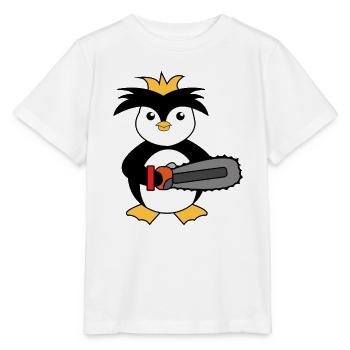Zoo Pinguin Seevogel Tier Vogel Arktis - Stanley/Stella Kinder T-Shirt MINI CREATOR  - Weiß - Vorne - Maike (125cm)