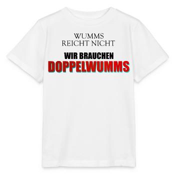 Wumms, Doppelwumms, Scholz, Politik, Sprüche - Stanley/Stella Kinder T-Shirt MINI CREATOR  - Weiß - Vorne - Maike (125cm)