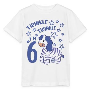 6ème anniversaire Fille Zebra 6 ans Bday Party - T-shirt bio MINI CREATOR Stanley/Stella Enfant - blanc - Devant - Maike (125cm)