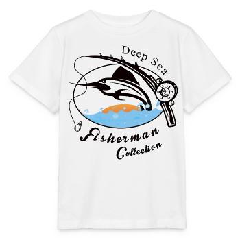 Pêcheurs en haute mer - T-shirt bio MINI CREATOR Stanley/Stella Enfant - blanc - Devant - Maike (125cm)