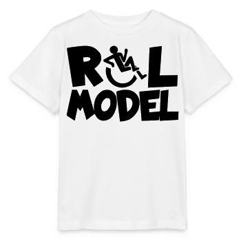 Jeder Rollstuhlfahrer ist ein Vorbild * - Stanley/Stella Kinder T-Shirt MINI CREATOR  - Weiß - Vorne - Maike (125cm)