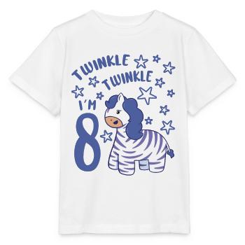 8ème anniversaire Fille Zebra 8 ans Bday Party - T-shirt bio MINI CREATOR Stanley/Stella Enfant - blanc - Devant - Maike (125cm)