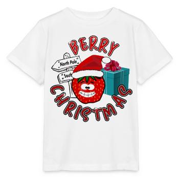 Süße Beeren Weihnachten - Stanley/Stella Kinder T-Shirt MINI CREATOR  - Weiß - Vorne - Maike (125cm)