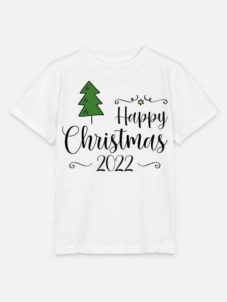 Happy Christmas 2022 - Stanley/Stella Kinder T-Shirt MINI CREATOR - Weiß