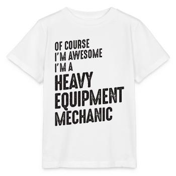 Génial, je suis un mécanicien d’équipement lourd - T-shirt bio MINI CREATOR Stanley/Stella Enfant - blanc - Devant - Maike (125cm)