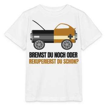 E-Autofahrer - Stanley/Stella Kinder T-Shirt MINI CREATOR  - Weiß - Vorne - Maike (125cm)