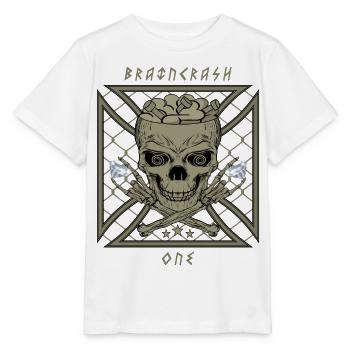 Gehirn Crash eins - Stanley/Stella Kinder T-Shirt MINI CREATOR  - Weiß - Vorne - Maike (125cm)