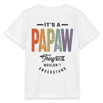 Mens It's a Papa Thing Funny Dad Opa - Stanley/Stella Kinder T-Shirt MINI CREATOR  - Weiß - Vorne - Maike (125cm)