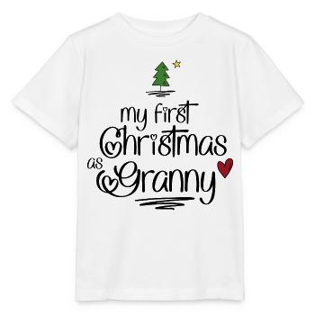 My first Christmas as Granny - Stanley/Stella Kinder T-Shirt MINI CREATOR  - Weiß - Vorne - Maike (125cm)