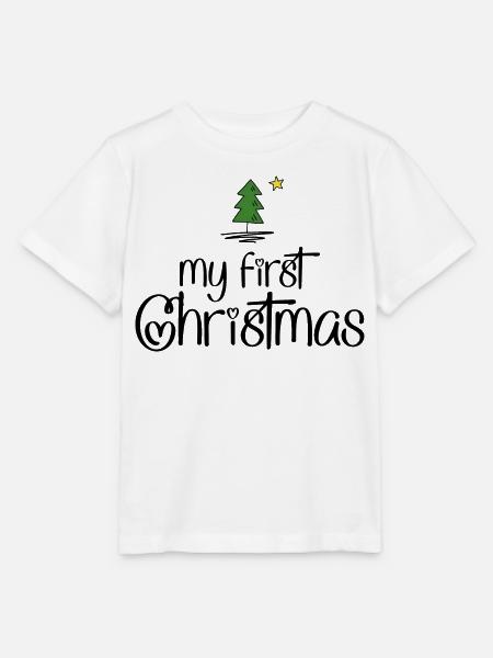 My first Christmas - Stanley/Stella Kinder T-Shirt MINI CREATOR - Weiß