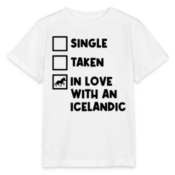 Pferdeliebe Haflinger Icelandic Horses Statement - Stanley/Stella MINI CREATOR Kids’ T-Shirt - white - Front - Maike (125cm)