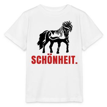 Pferde Spruch Pferdenarr Islandpferde Isländer - Stanley/Stella Kinder T-Shirt MINI CREATOR  - Weiß - Vorne - Maike (125cm)