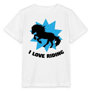 Chevaux Chevaux islandais Déclaration Équitation Cheval Amour - T-shirt bio MINI CREATOR Stanley/Stella Enfant - blanc - Devant - Maike (125cm)