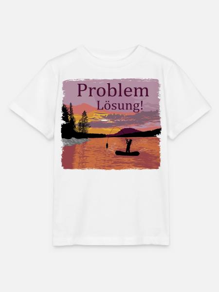 Problem Lösung Angeln - Stanley/Stella Kinder T-Shirt MINI CREATOR - Weiß