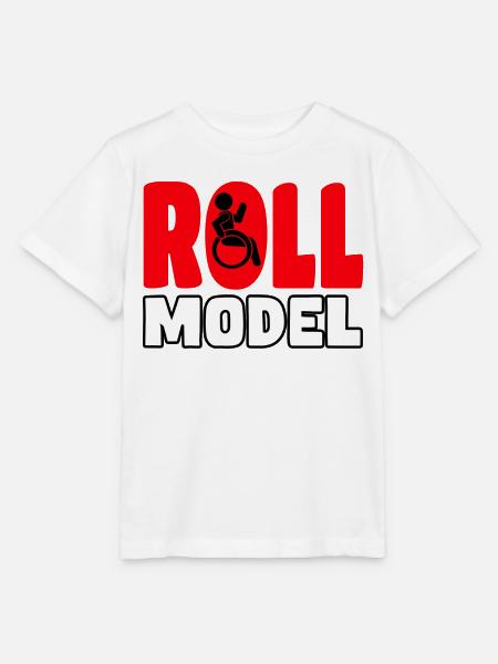 Jeder Rollstuhlfahrer ist ein Rollenmodell* - Stanley/Stella Kinder T-Shirt MINI CREATOR - Weiß