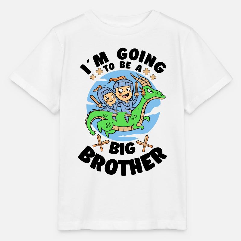 Big Brother Knight bliver storebror - Stanley/Stella T-shirt MINI CREATOR til børn - hvid