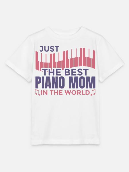 Coolste Klavier Mama - Stanley/Stella Kinder T-Shirt MINI CREATOR - Weiß