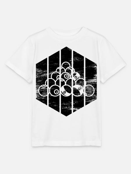 Cooles Billard - Stanley/Stella Kinder T-Shirt MINI CREATOR - Weiß