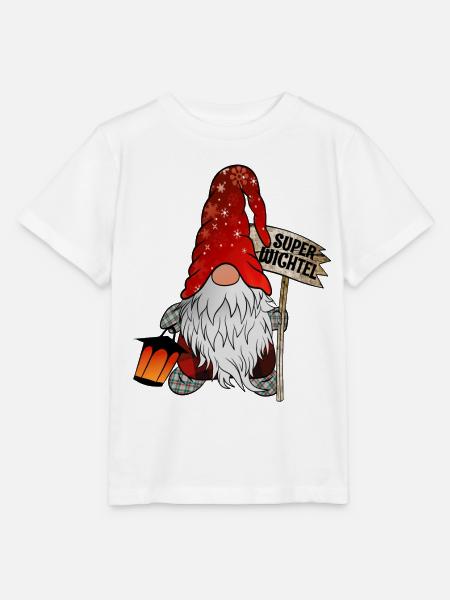 Christmas Gnome Super Wichtel - Stanley/Stella Kinder T-Shirt MINI CREATOR - Weiß