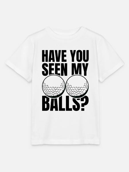Hast du meine Golfbälle gesehen - Stanley/Stella Kinder T-Shirt MINI CREATOR - Weiß