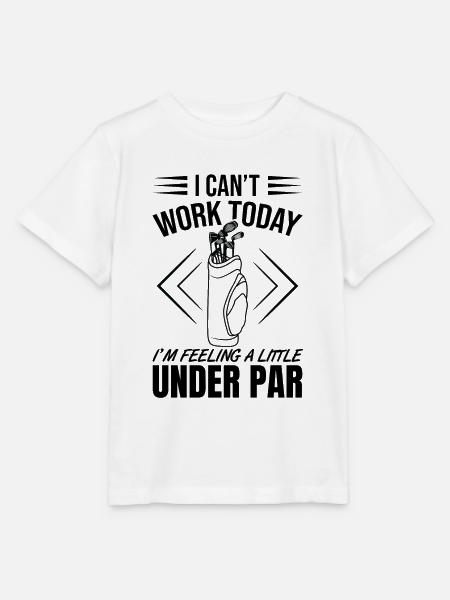 Schlechter Golf Witz - Stanley/Stella Kinder T-Shirt MINI CREATOR - Weiß