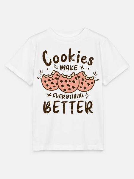 Kekse machen alles besser - Stanley/Stella Kinder T-Shirt MINI CREATOR - Weiß