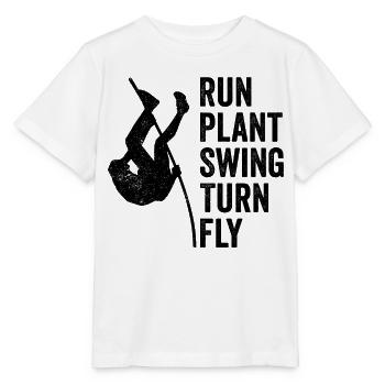 Fun Pole Vault Pole Vault Pole Vault - Stanley/Stella MINI CREATOR Kids’ T-Shirt - white - Front - Maike (125cm)
