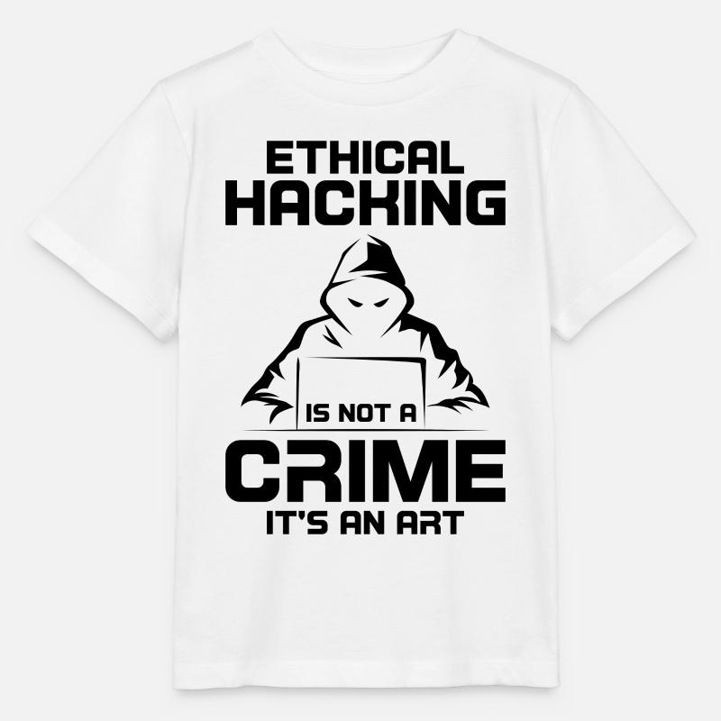Cybersécurité Sécurité informatique Cybersécurité - T-shirt bio MINI CREATOR Stanley/Stella Enfant - blanc