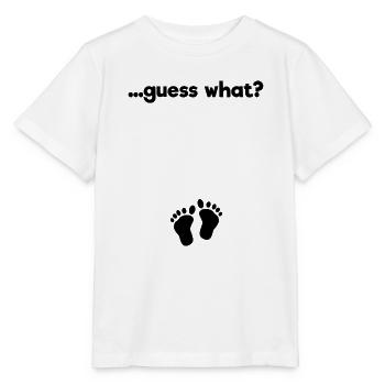 Babyfüße Schwangerschaft Schwanger Statement - Stanley/Stella Kinder T-Shirt MINI CREATOR  - Weiß - Vorne - Maike (125cm)