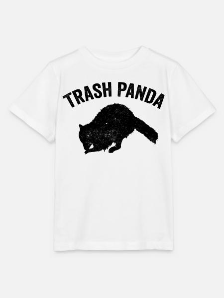 Lustiger Waschbär-Müll-Panda - Stanley/Stella Kinder T-Shirt MINI CREATOR - Weiß