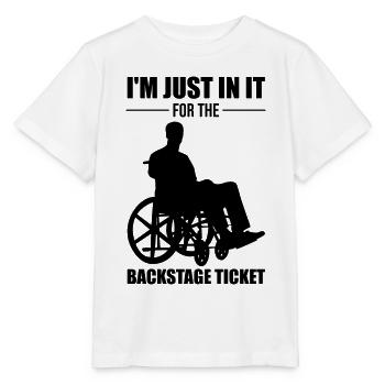 Funny Spinal Cord Injury Wheelchair Spinal Cord Injury - Stanley/Stella MINI CREATOR Kids’ T-Shirt - white - Front - Maike (125cm)