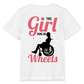 Querschnittsgelähmt Handicap Querschnittslähmung D - Stanley/Stella Kinder T-Shirt MINI CREATOR  - Weiß - Vorne - Maike (125cm)