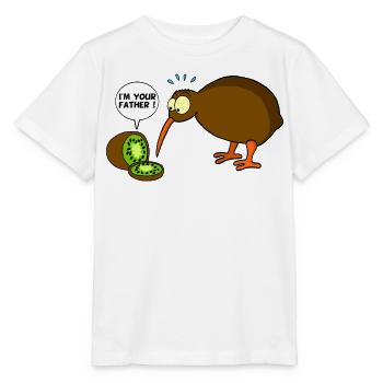 Kiwi vs. kiwi - Stanley/Stella MINI CREATOR Kids’ T-Shirt - white - Front - Maike (125cm)