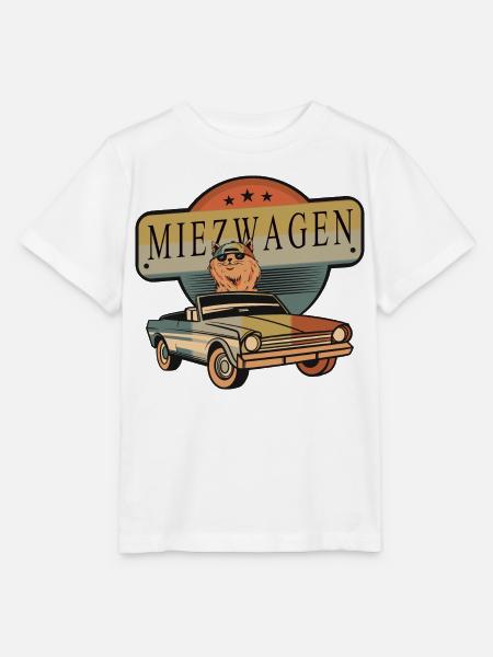 Coole Katzen Auto - Stanley/Stella Kinder T-Shirt MINI CREATOR  - Weiß