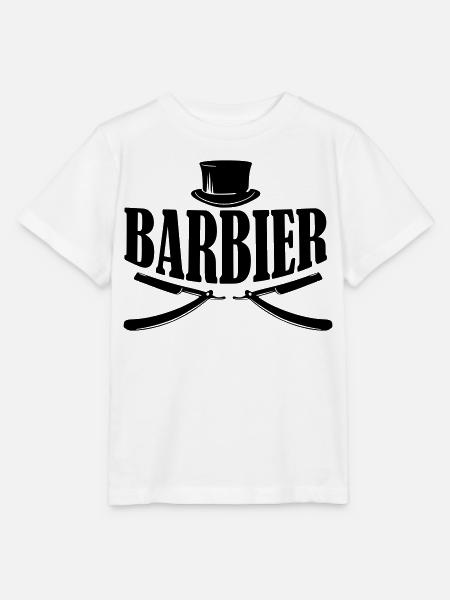 barber barbier shirt - Stanley/Stella Kinder T-Shirt MINI CREATOR - Weiß