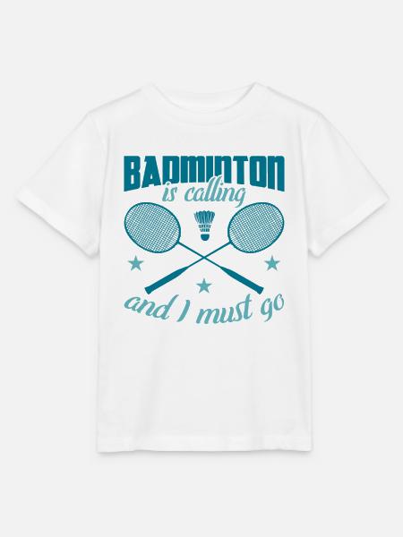 Badminton Witz - Stanley/Stella Kinder T-Shirt MINI CREATOR  - Weiß