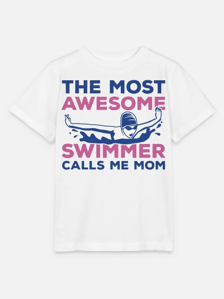 Schwimmer Mutter - Stanley/Stella Kinder T-Shirt MINI CREATOR  - Weiß