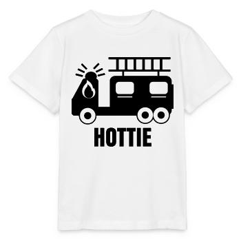 Fire engine fire protection fire brigade slogan - Stanley/Stella MINI CREATOR Kids’ T-Shirt - white - Front - Maike (125cm)