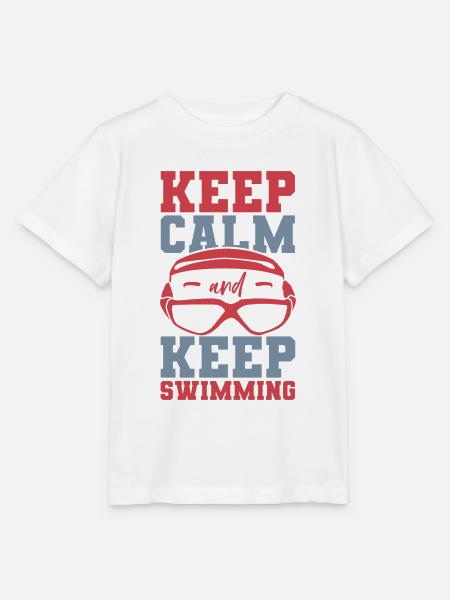 Lustiger Schwimmspruch - Stanley/Stella Kinder T-Shirt MINI CREATOR - Weiß