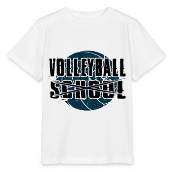 Volleyball Player No School Only Volleyball Gifts - Stanley/Stella MINI CREATOR Kids’ T-Shirt - white - Front - Maike (125cm)